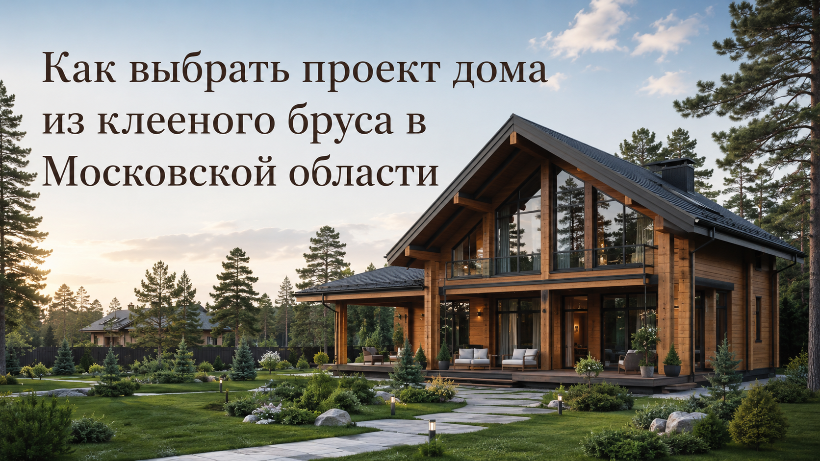 Как выбрать проект дома из клееного бруса в Московской области