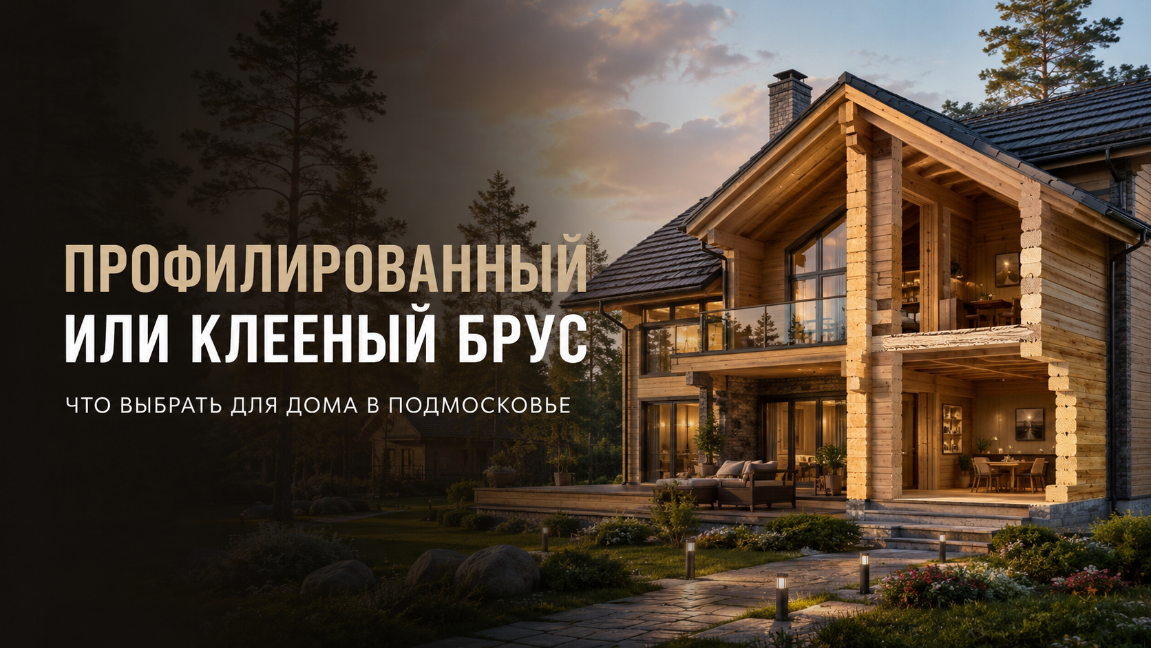 Разница между клееным и профилированным брусом
